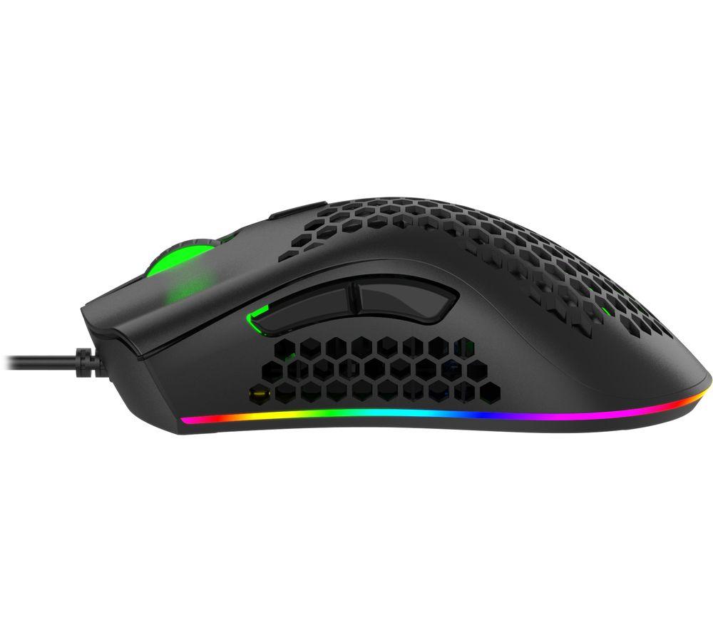 NOS M-650 Ultralight RGB Optical Gaming Mouse - Black image number 3 of 3
