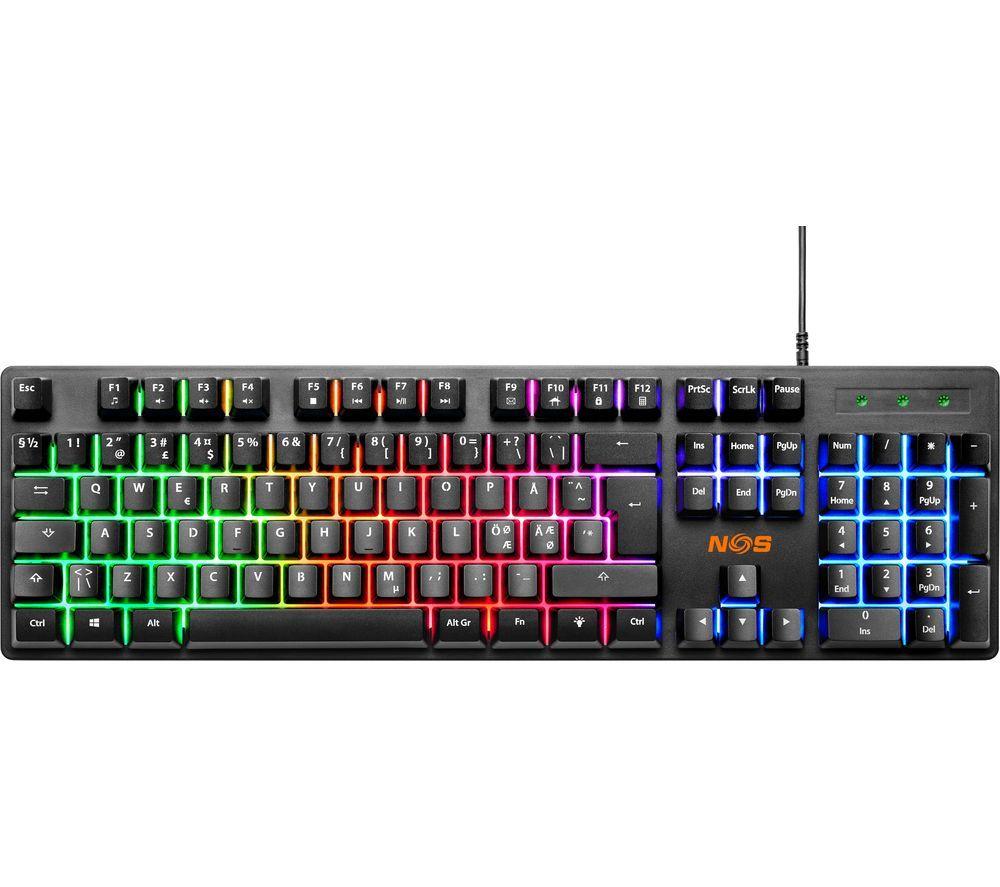 NOS K-100 Gaming Keyboard - Black