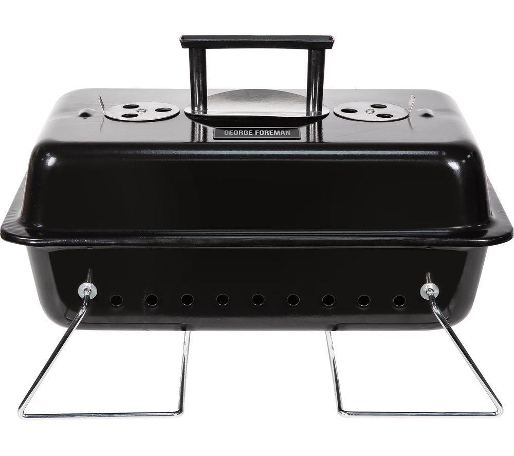GEORGE FOREMAN On-The-Go GFPTBBQ1003B Portable Charcoal BBQ review