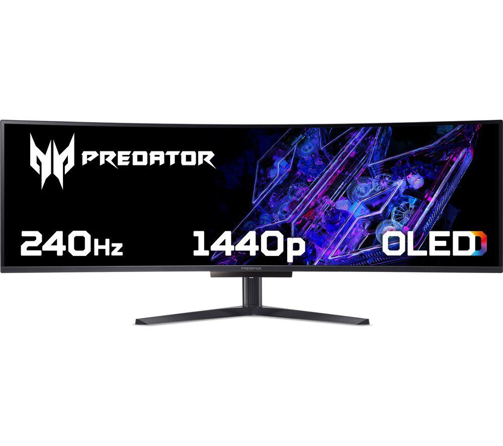 ACER Predator X49Xbmipphuzx Dual Quad HD 49inch Curved OLED Gaming Monitor - Black