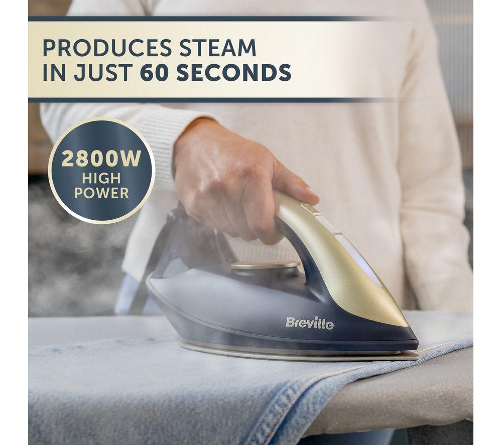 BREVILLE DiamondXpress VIN446 Steam Generator Iron - Faded Blue & Pale Gold image number 3 of 6