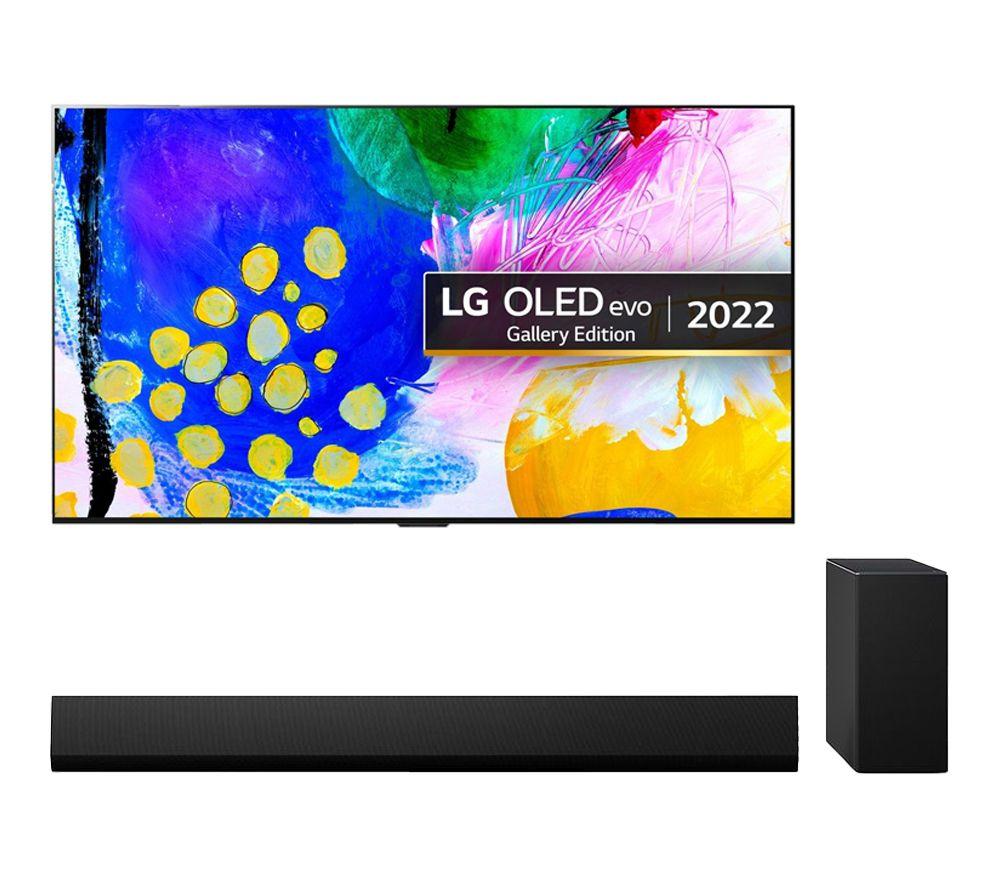 Lg OLED97G29LA 97 Smart 4K Ultra HD HDR OLED TV & USG10TY 3.1 Wireless Sound Bar with Dolby Atmos B