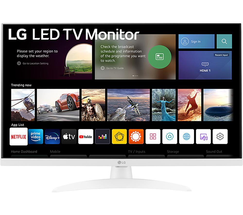 27inch LG 27TQ615S-WZ  Smart Full HD LED TV Monitor - White