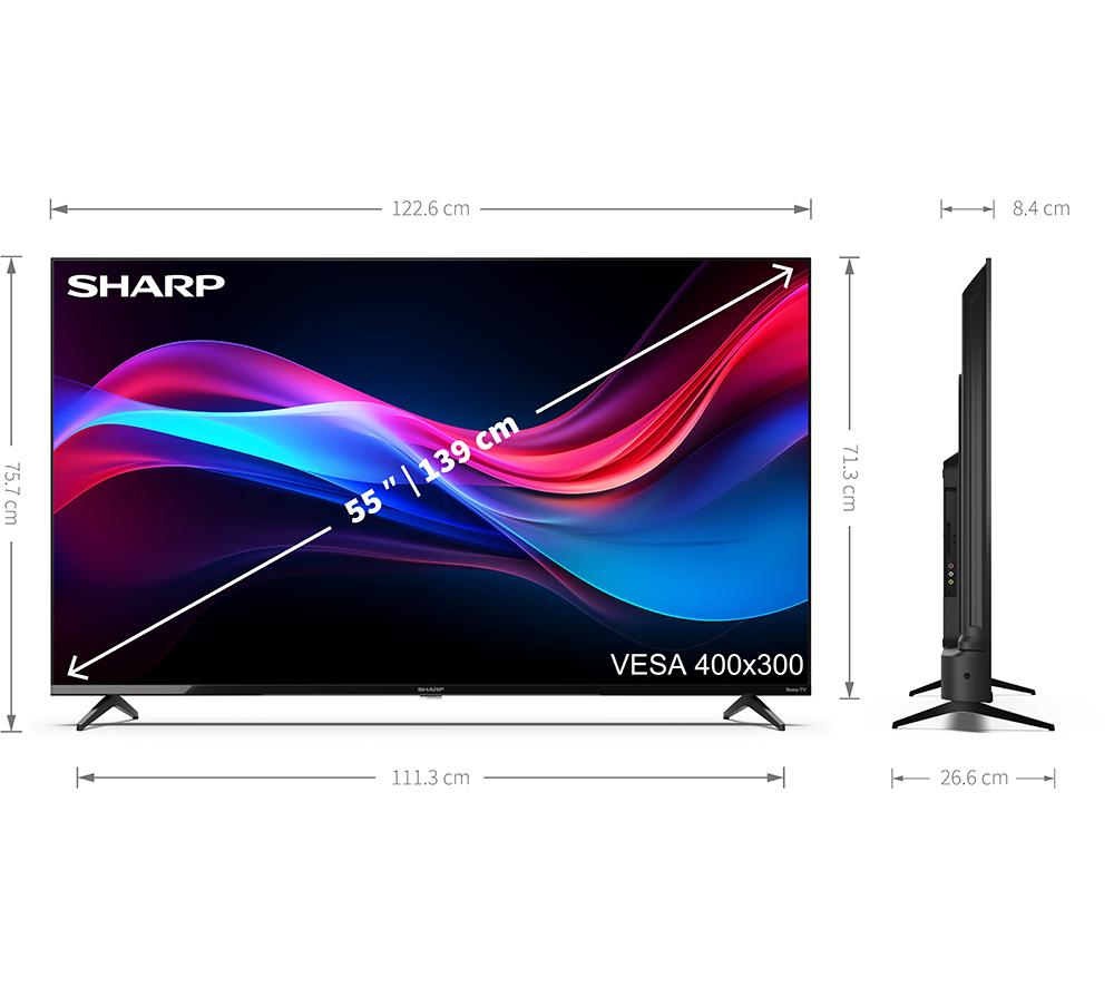 SHARP 4T-C55GJ4725K 55" Smart 4K Ultra HD HDR LED TV