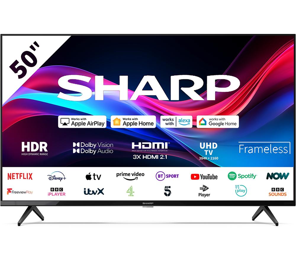 SHARP 4T-C50GJ4725K 50" Smart 4K Ultra HD HDR LED TV