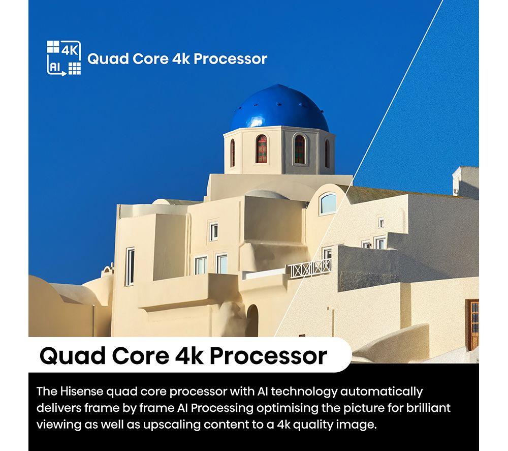 HISENSE 100E7NQTUK PRO 100" Smart 4K Ultra HD HDR QLED TV with Amazon Alexa