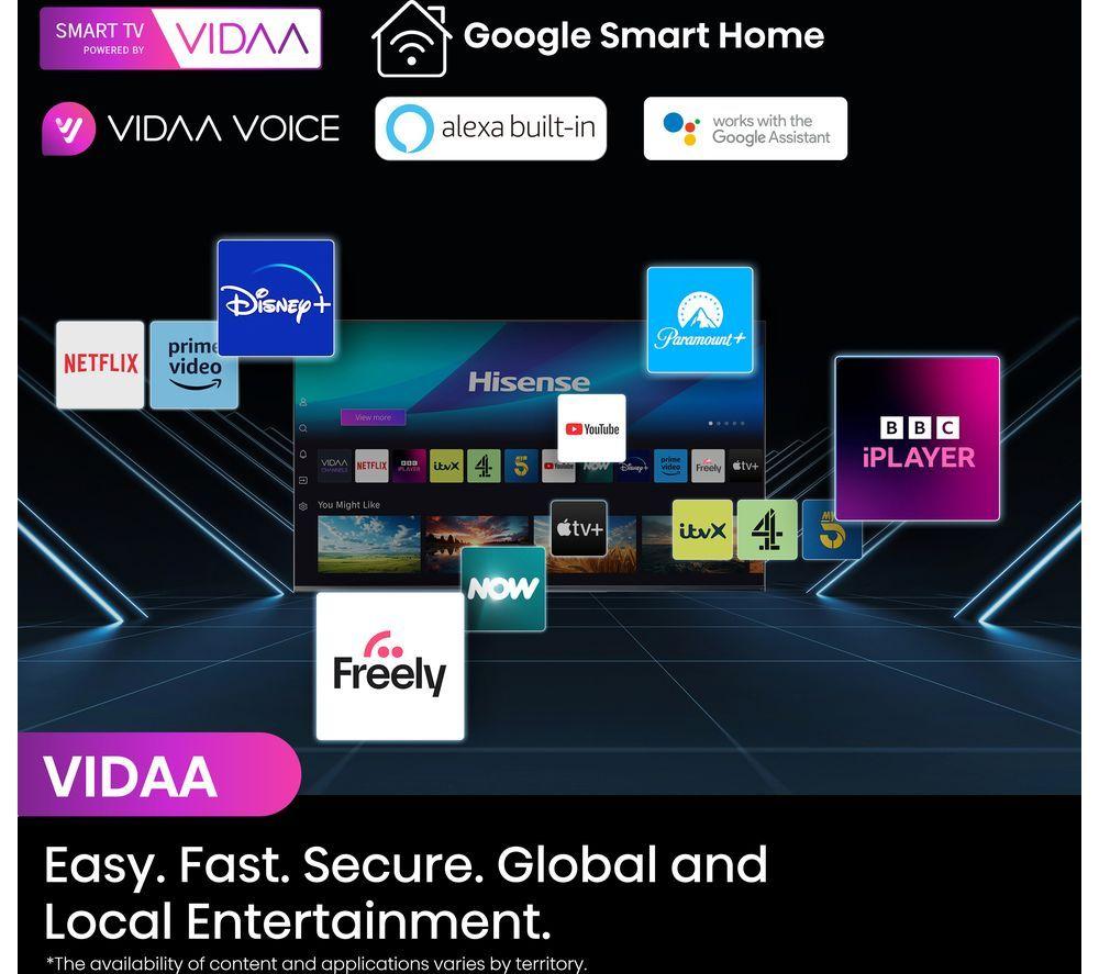 HISENSE 85A6NTUK 85" Smart 4K Ultra HD HDR LED TV with Amazon Alexa