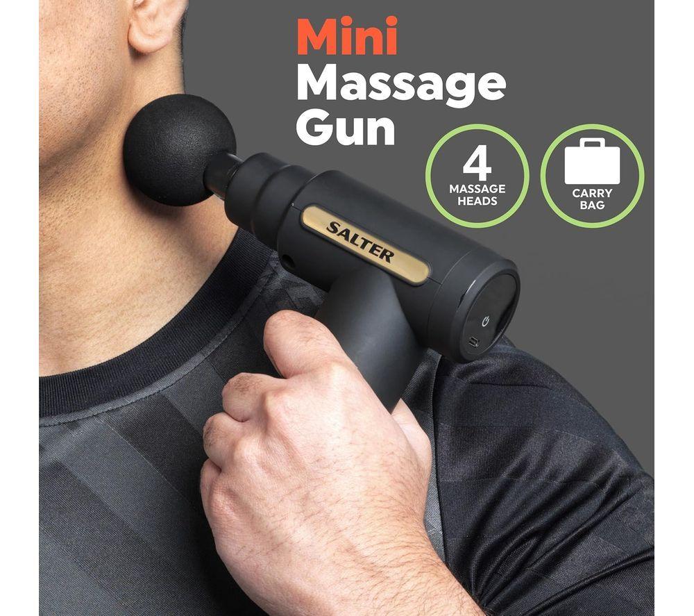 SALTER Mini Massage Gun - Black image number 2 of 3