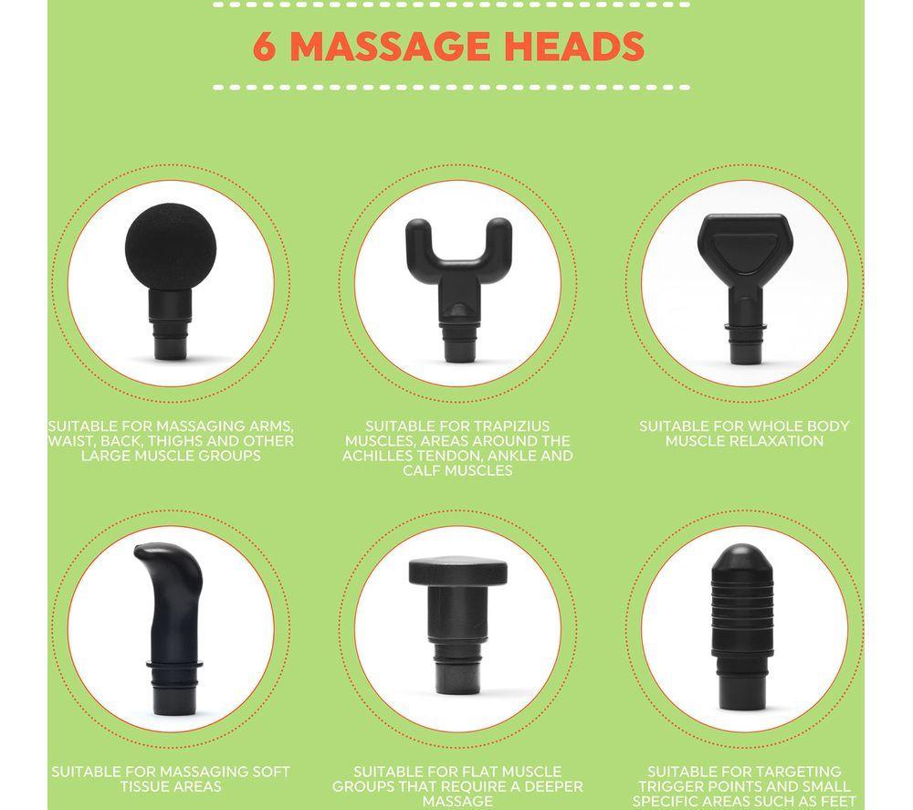 SALTER EE6817BLKSTKEU7V2 Premium Massage Gun - Black image number 2 of 4