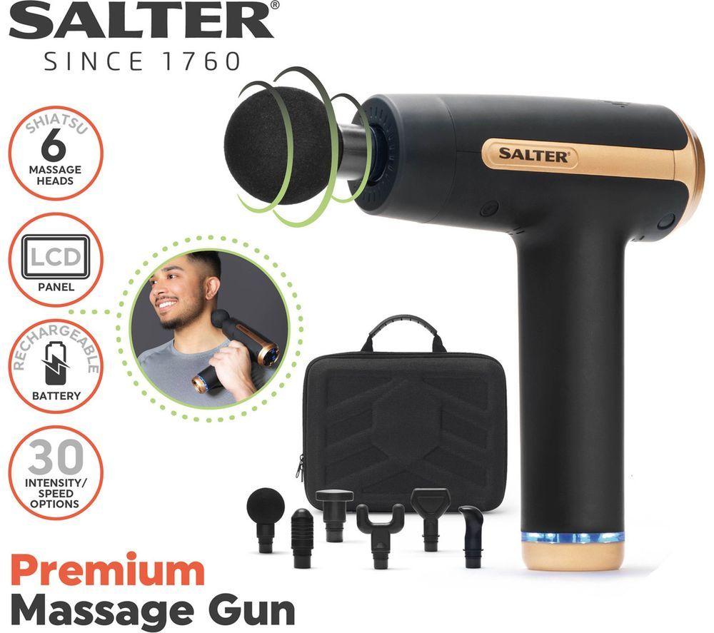 SALTER EE6817BLKSTKEU7V2 Premium Massage Gun - Black image number 3 of 4