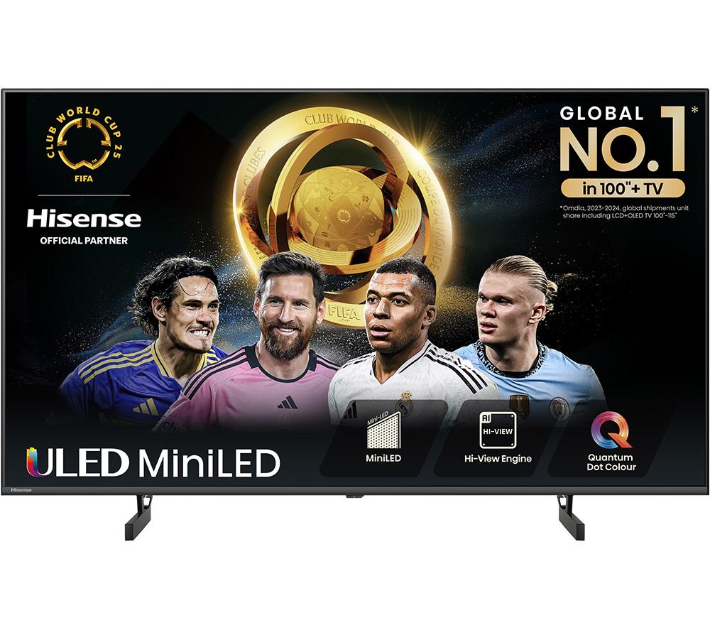 HISENSE 50U6NQTUK 50" Smart 4K Ultra HD HDR Mini LED TV with Amazon Alexa