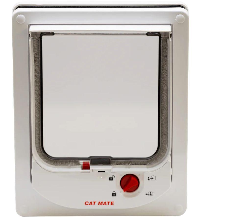 CLOSER PETS Cat Mate Electromagnetic Cat Flap - White