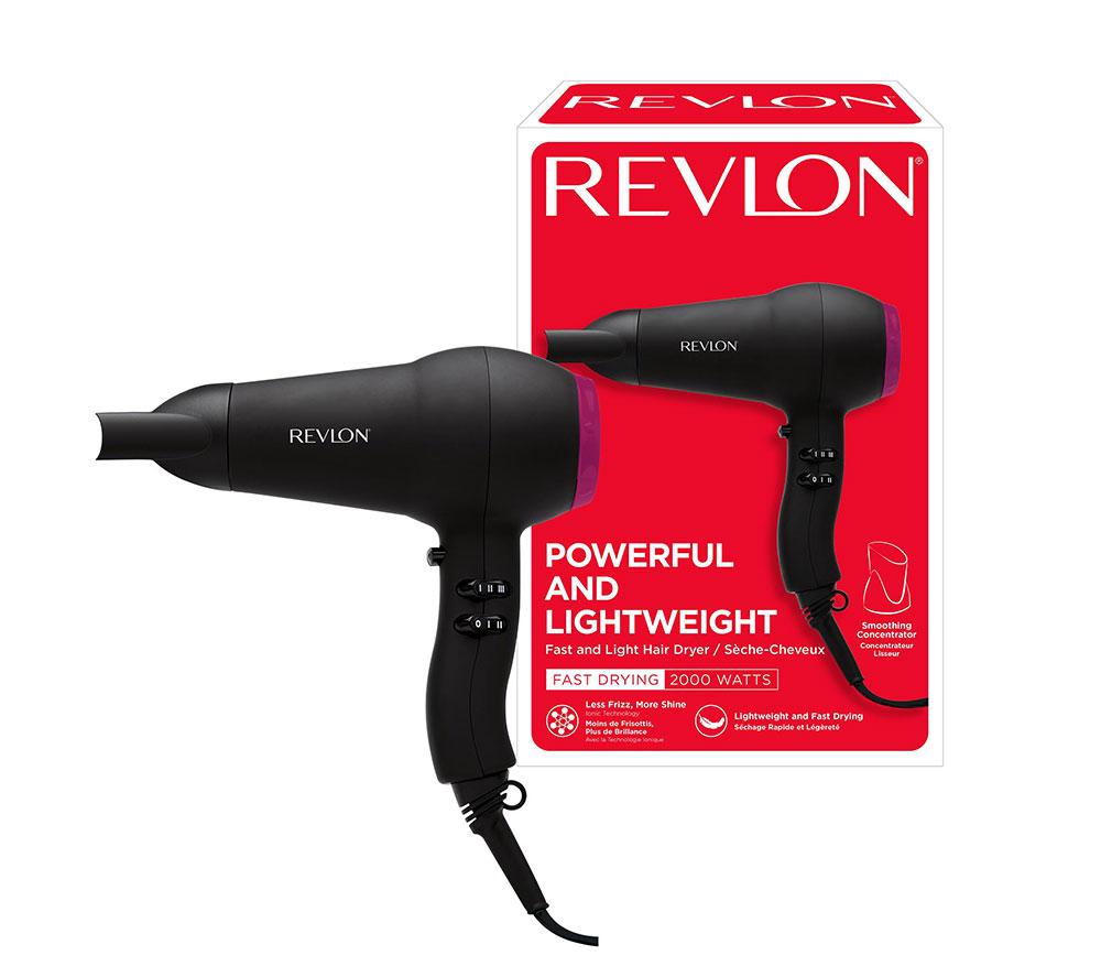 REVLON Fast & Light Hairdryer - Black image number 4 of 5