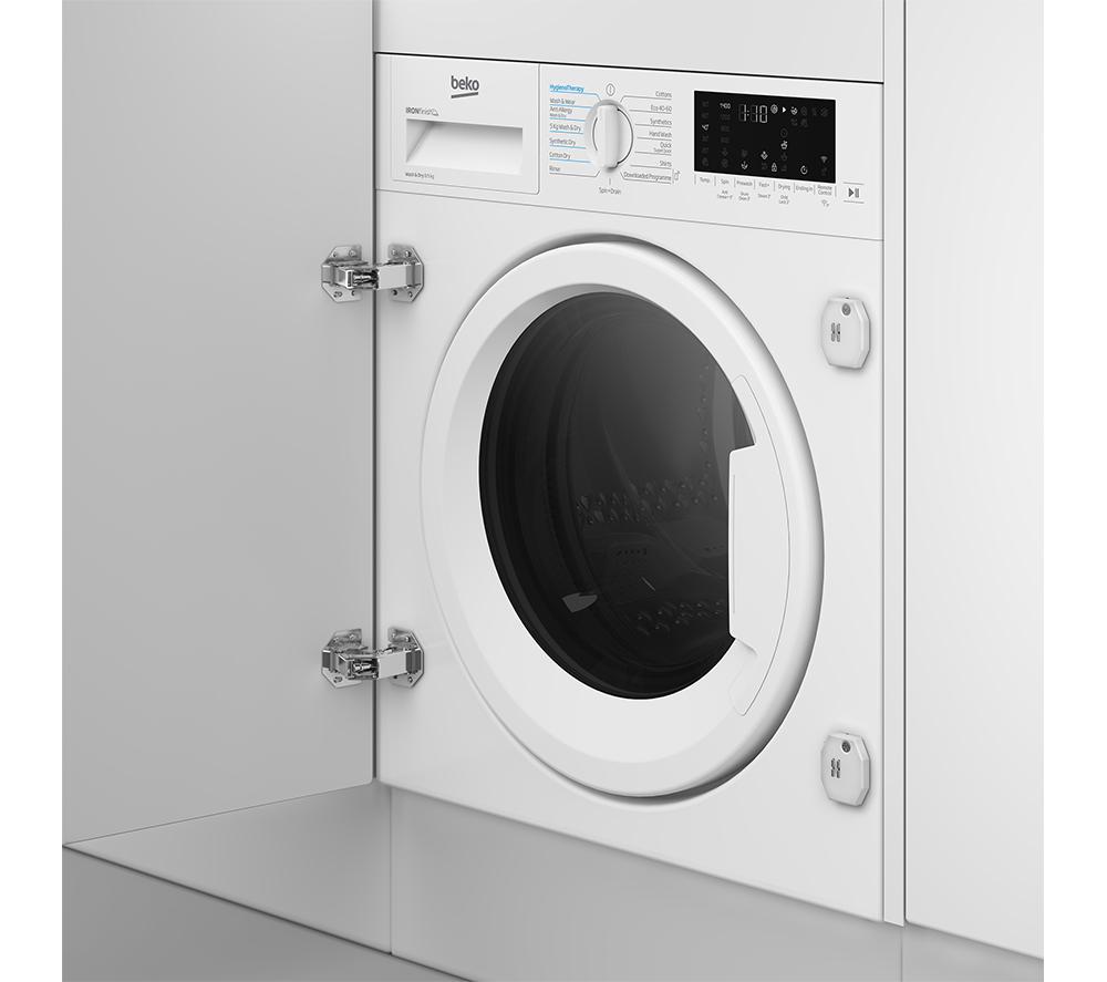 BEKO Pro RecycledTub WDIK854441 WiFi-enabled Integrated 8 kg Washer Dryer image number 2 of 9