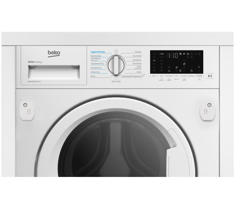 BEKO Pro WDIK854441 WiFi-enabled Integrated 8 kg Washer Dryer image number 10 of 15