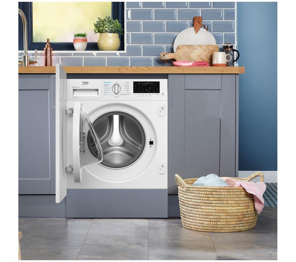 BEKO Pro WDIK854441 WiFi-enabled Integrated 8 kg Washer Dryer image number 14 of 15