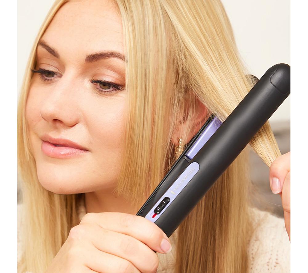 REMINGTON D3016GP Style Essentials Hair Dryer & Hair Straightener Set - Black & Purple image number 6 of 6