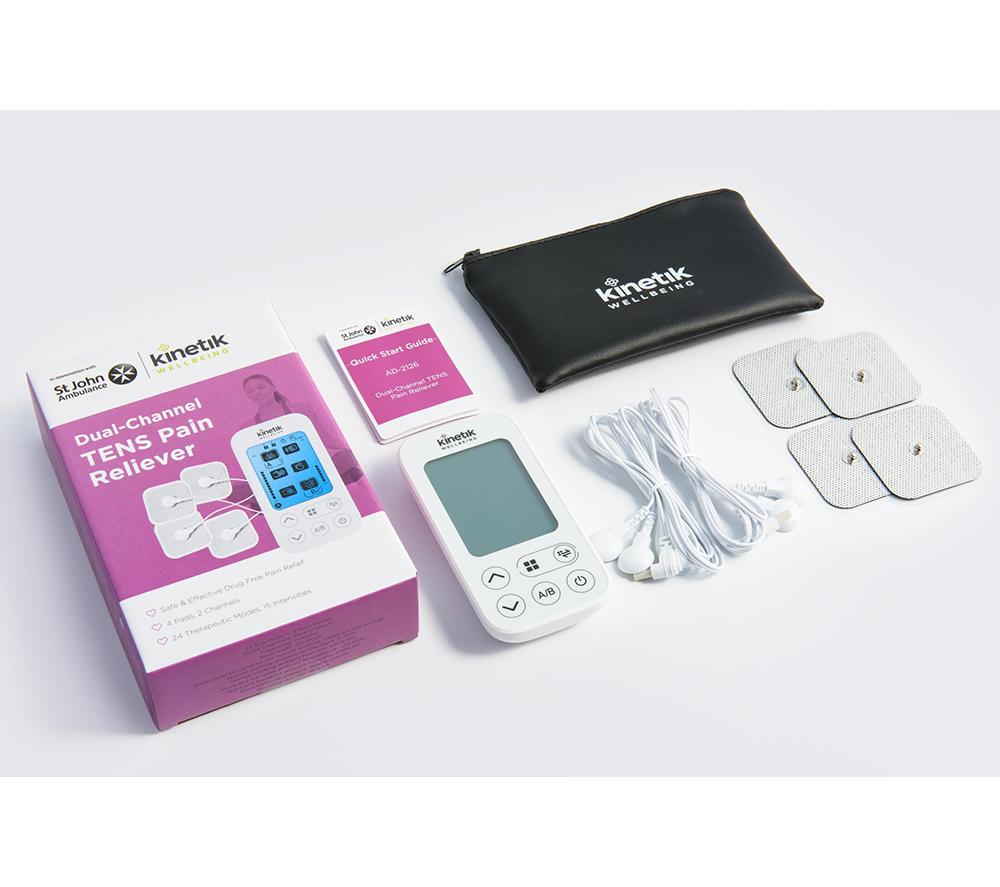 KINETIK KINAD-2126 Dual Channel TENS Machine - White image number 3 of 5