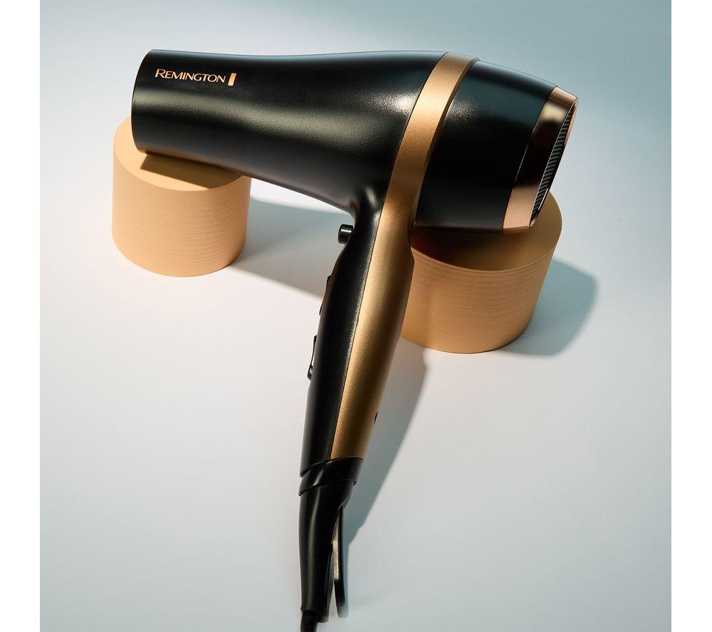 REMINGTON D6960GP Salon Smooth Hairdryer Gift Set - Black & Gold image number 5 of 6