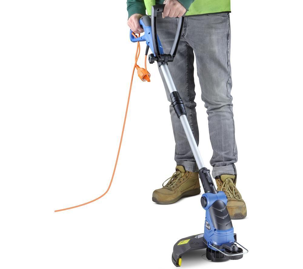 HYUNDAI HYTR600E Corded Grass Trimmer - Blue & Black image number 3 of 5