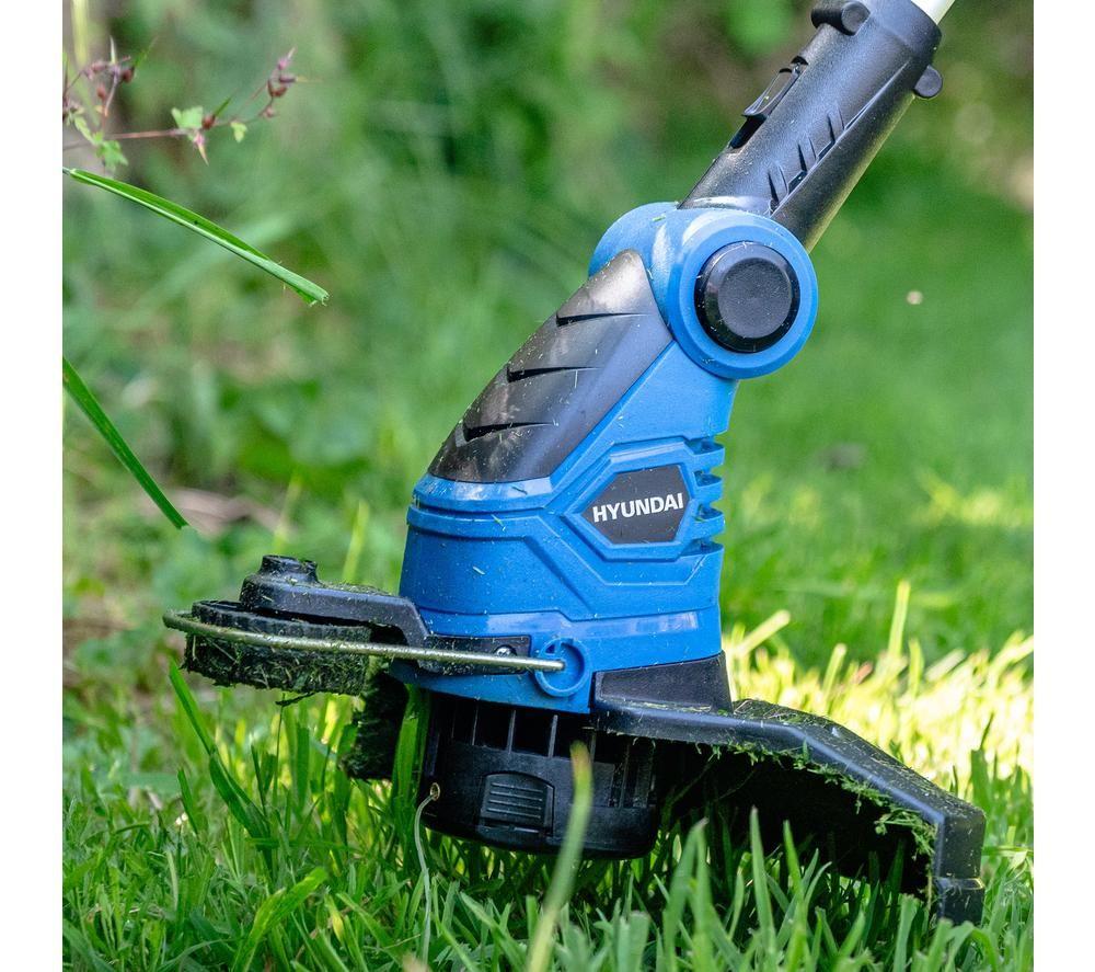 HYUNDAI HYTR600E Corded Grass Trimmer - Blue & Black image number 4 of 5