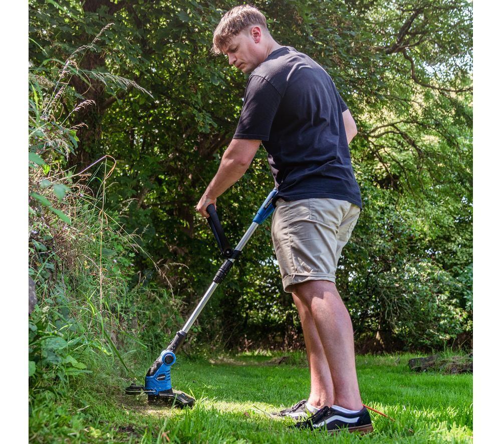 HYUNDAI HYTR600E Corded Grass Trimmer - Blue & Black image number 5 of 5
