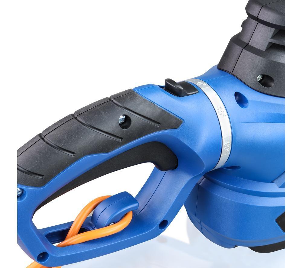 HYUNDAI HYHT680E Corded Hedge Trimmer - Blue & Black image number 4 of 9