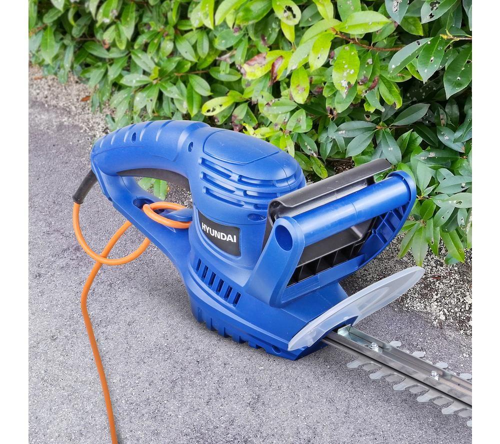 HYUNDAI HYHT550E Corded Hedge Trimmer - Blue image number 7 of 9