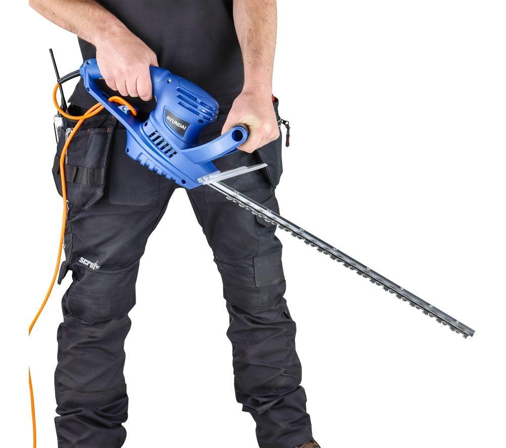 HYUNDAI HYHT550E Corded Hedge Trimmer - Blue image number 9 of 9