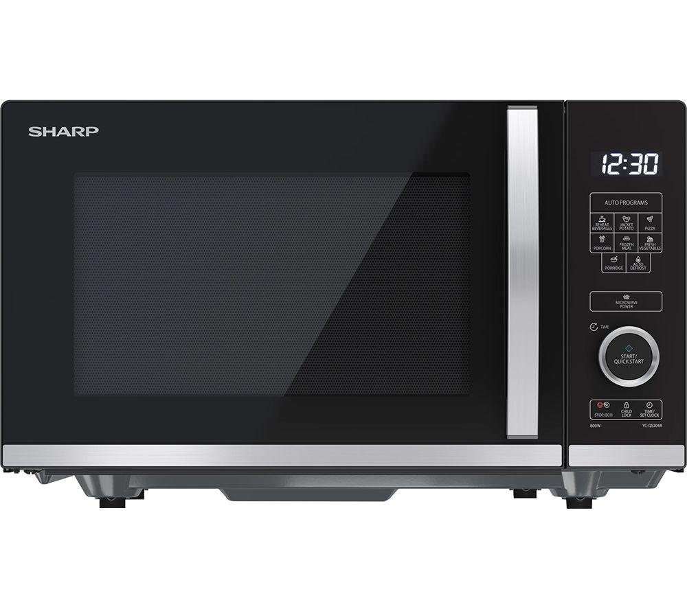 SHARP Quality Series YC-QS204AU-B Solo Microwave - Black