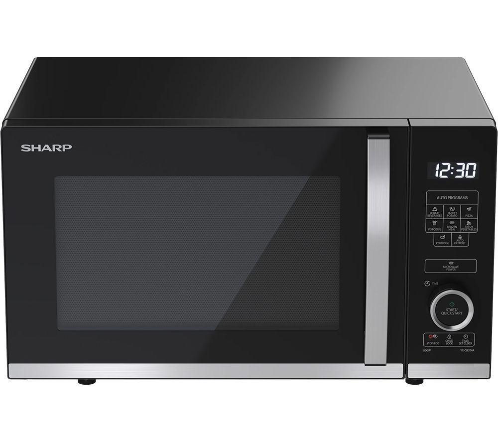 SHARP Quality Series YC-QS204AU-B Solo Microwave - Black image number 3 of 5