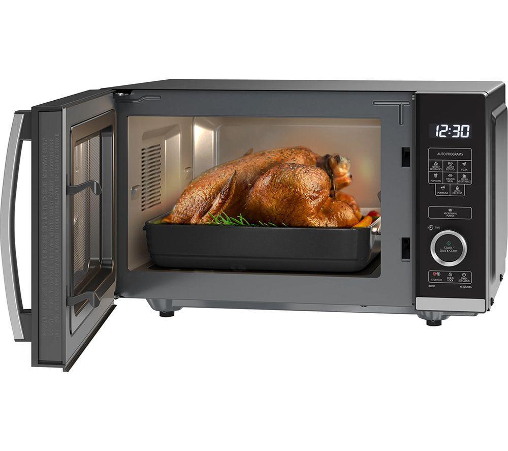 SHARP Quality Series YC-QS204AU-B Solo Microwave - Black image number 4 of 5