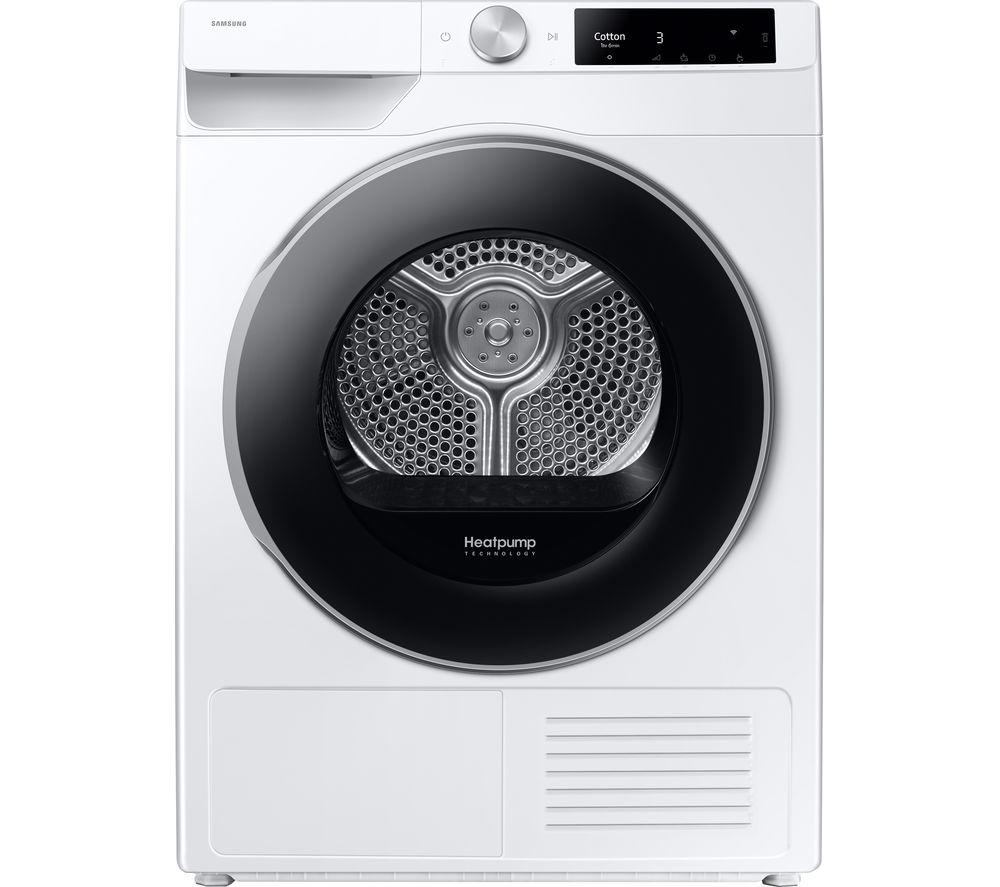 SAMSUNG Series 7 OptimalDry DV90T6240LE/S1 9 kg Heat Pump Tumble Dryer – White, White