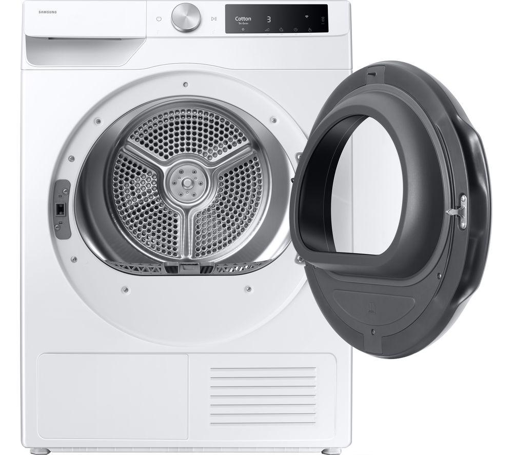 SAMSUNG Series 6 OptimalDry DV90T6240LE/S1 9 kg Heat Pump Tumble Dryer - White image number 2 of 11