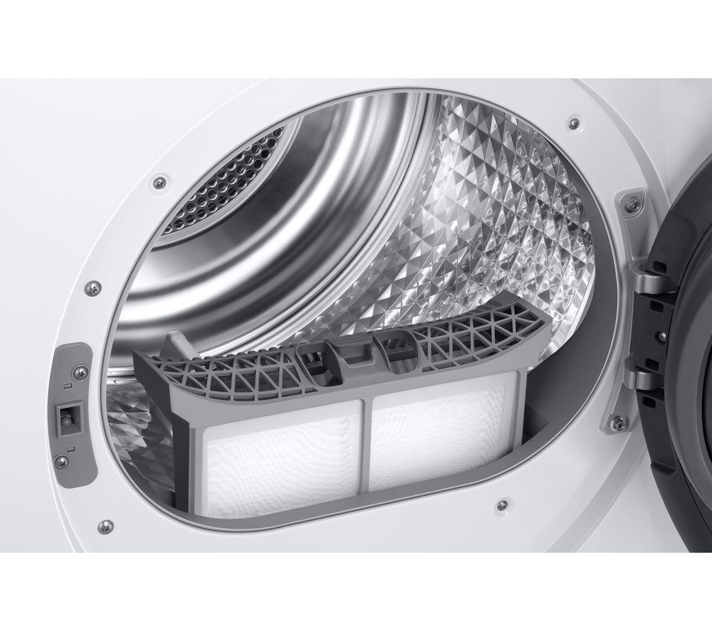 SAMSUNG Series 6 OptimalDry DV90T6240LE/S1 9 kg Heat Pump Tumble Dryer - White image number 3 of 11
