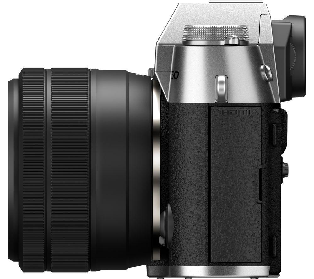 FUJIFILM X-T50 Mirrorless Camera with FUJINON XC 15-45 mm f/3.5-5.6 OIS PZ Lens - Silver image number 3 of 3