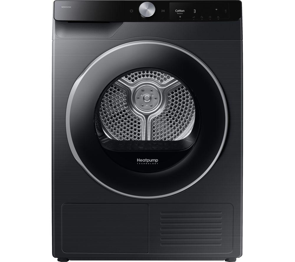 SAMSUNG Series 7 OptimalDry DV90T6240LB/S1 9 kg Heat Pump Tumble Dryer – Black, Black