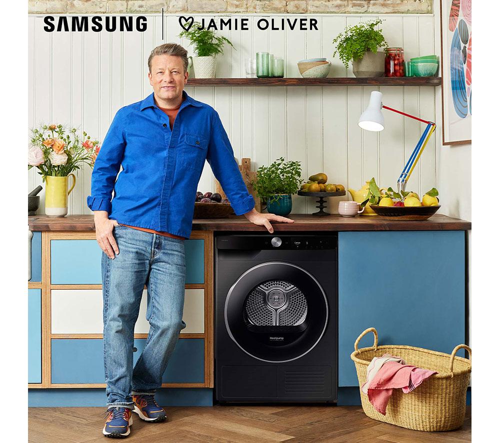 SAMSUNG Series 7 OptimalDry DV90T6240LB/S1 9 kg Heat Pump Tumble Dryer - Black image number 9 of 10