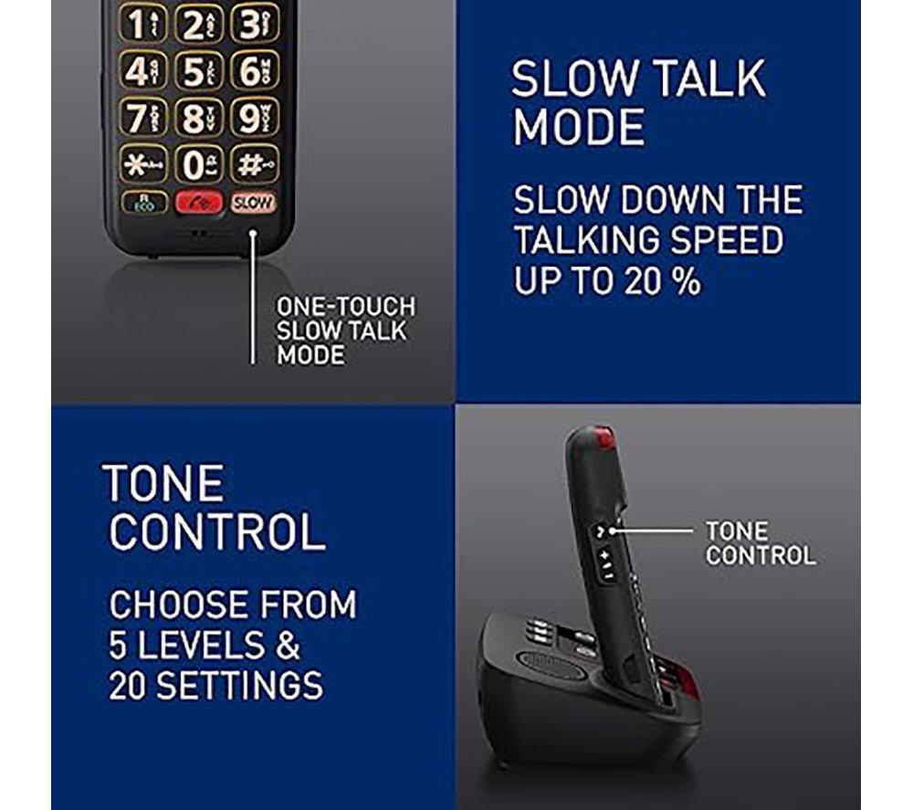 PANASONIC KX-TGM420EB DECT Cordless Phone - Black image number 4 of 7