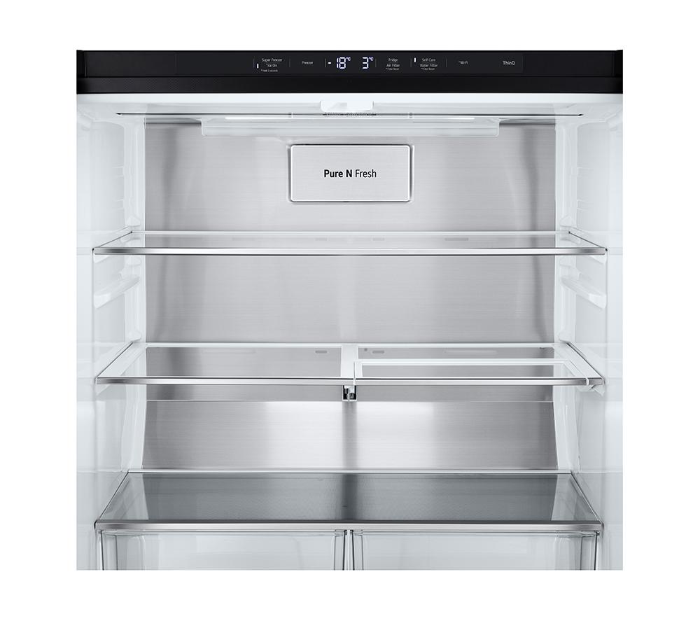 LG InstaView GMG860EPBE Smart Fridge Freezer - Matte Black image number 3 of 14