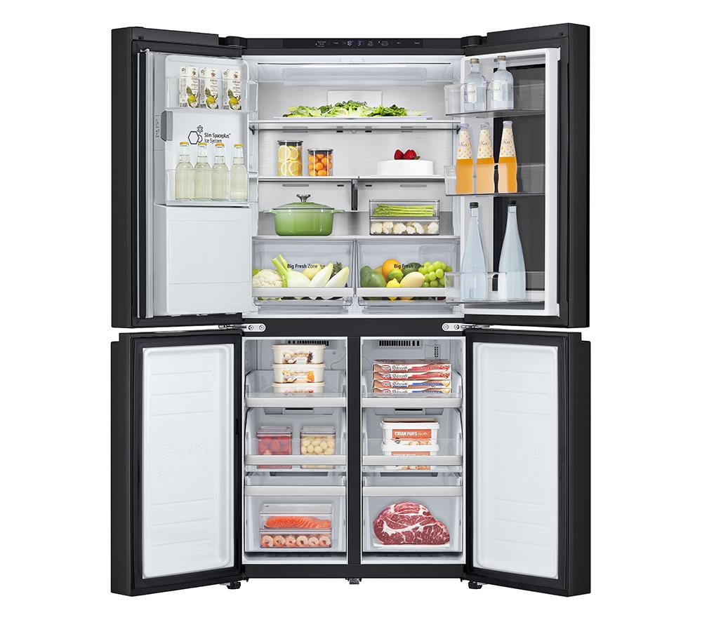 LG InstaView GMG860EPBE Smart Fridge Freezer - Matte Black image number 9 of 14