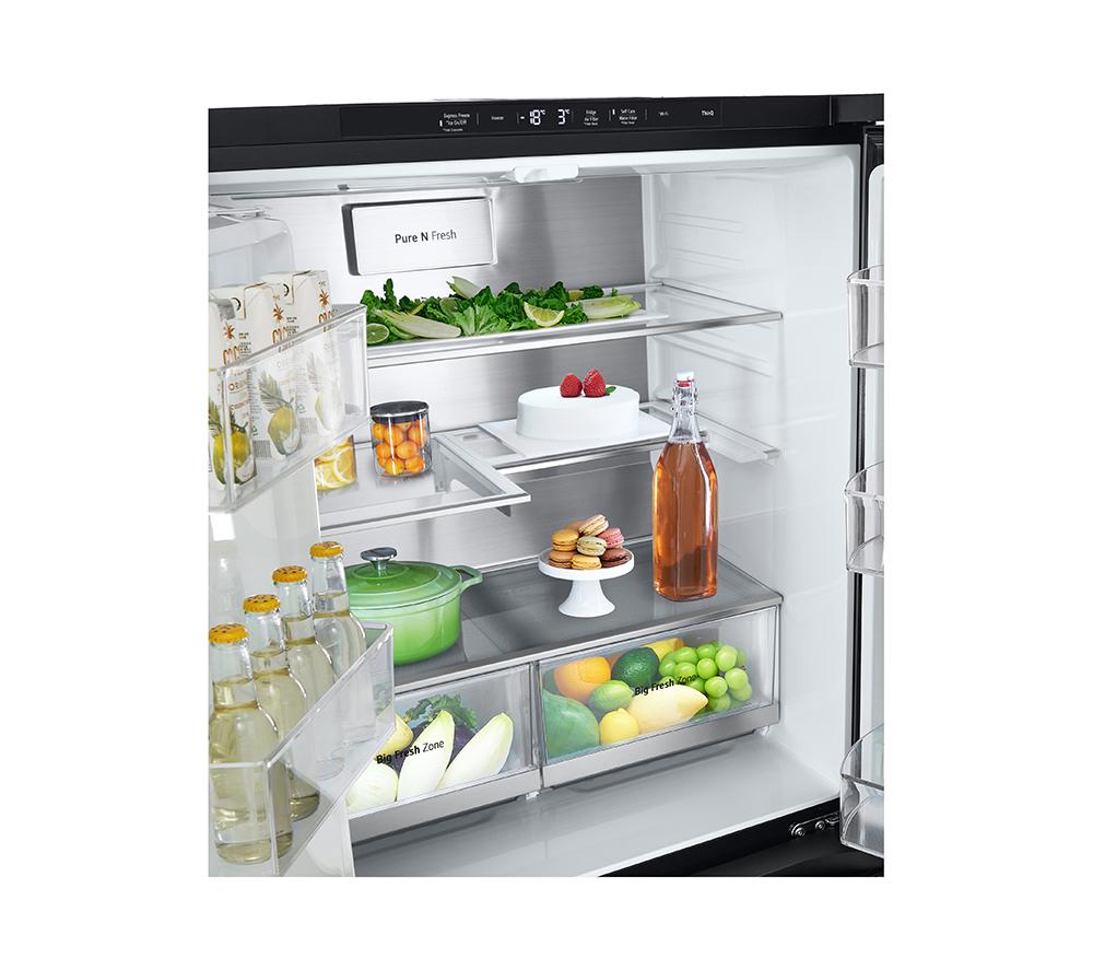 LG InstaView GMG860EPBE Smart Fridge Freezer - Matte Black image number 10 of 14