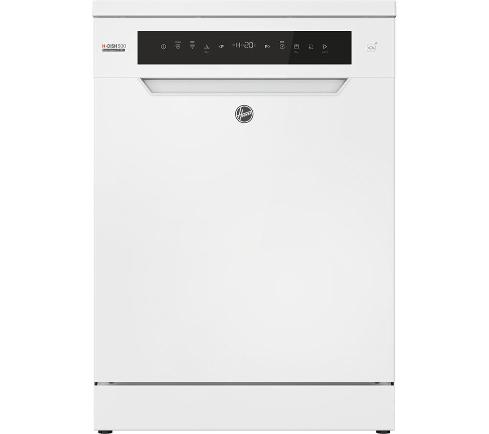 HOOVER H-Dish 500 HF 5C7F0W-80 Full-size WiFi-enabled Dishwasher – White, White