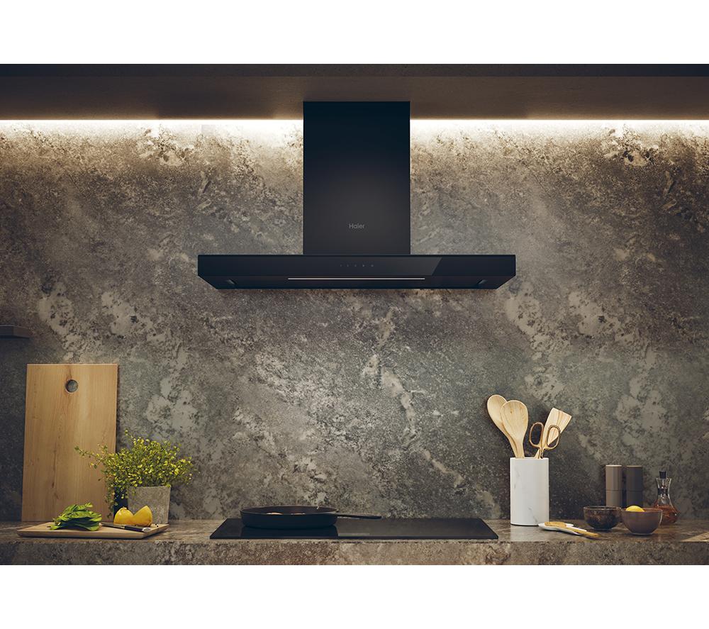 HAIER HATS9CBS4B Chimney Cooker Hood - Black image number 5 of 8