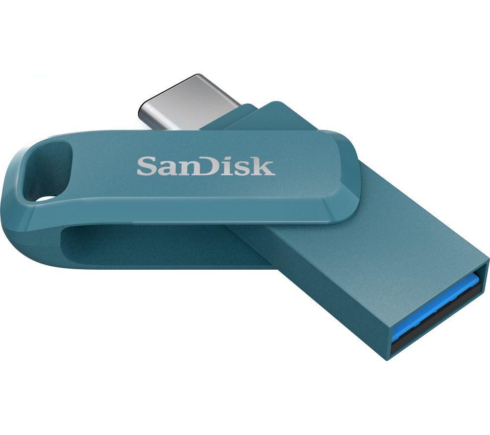 SANDISK Ultra USB Type-C & USB 3.2 Dual Memory Stick - 64 GB, Navagio Bay image number 3 of 3
