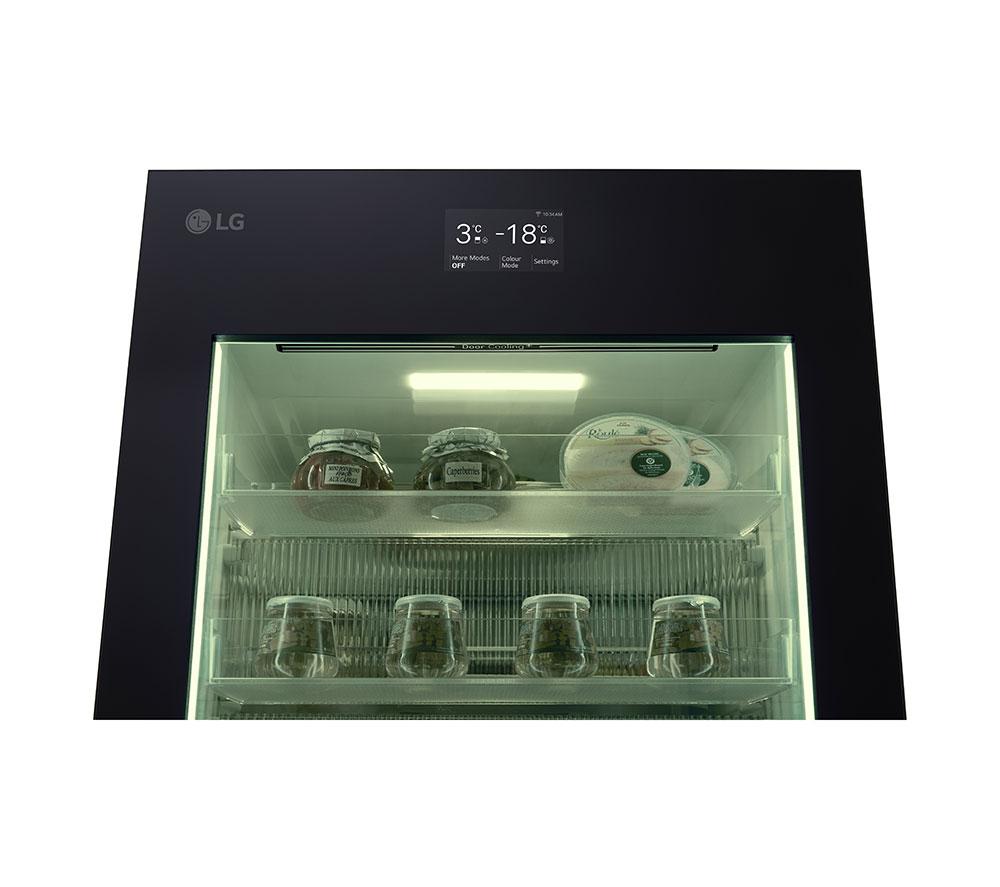 LG InstaView GBG7190CEV Smart 60/40 Fridge Freezer - Essence Black Steel image number 3 of 16