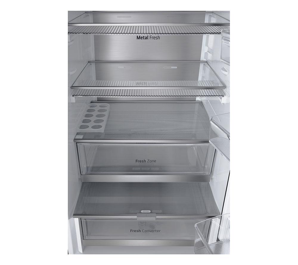 LG InstaView GBG7190CEV Smart 60/40 Fridge Freezer - Essence Black Steel image number 14 of 16