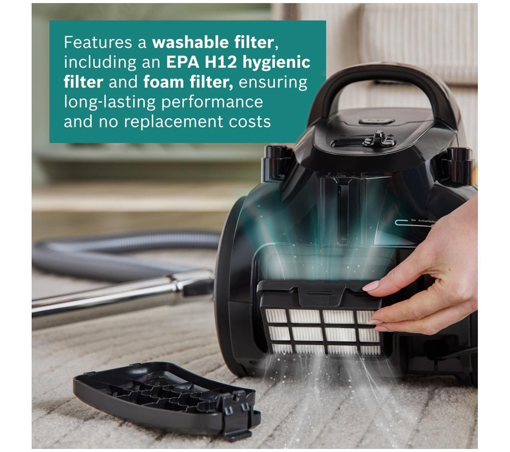 BOSCH Series 2 BGS05BA2GB Cylinder Bagless Vacuum Cleaner - Black image number 11 of 12