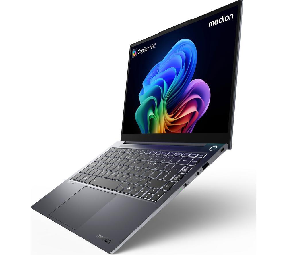 MEDION SPRCHRGD 14 S1 Elite 14" Laptop, Copilot+ PC - Snapdragon X Elite, 512 GB SSD, Grey