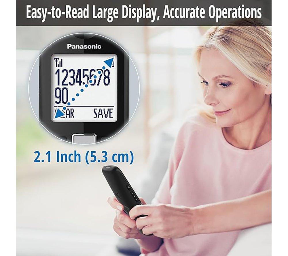 PANASONIC KX-TGU432EB Cordless Phone - Twin Handsets, Silver & Black image number 2 of 7